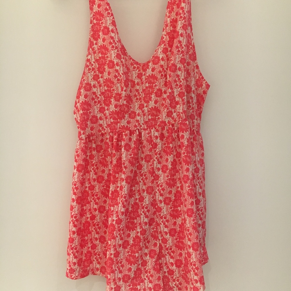 Pink Floral Romper